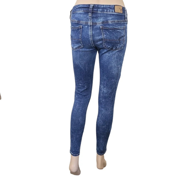 Y2K American Eagle Acid Wash Super Stretch Jegging - Picture 3 of 4
